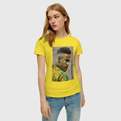 Футболка хлопковая женская Neymar Junior - Brazil national team, цвет: желтый — фото 2
