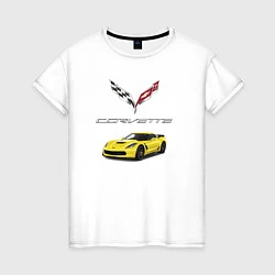Женская футболка Chevrolet Corvette motorsport