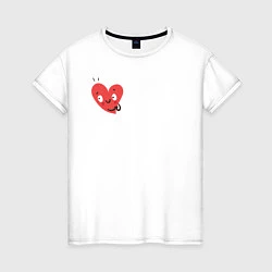 Женская футболка Пара сердечек