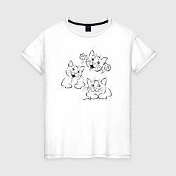 Женская футболка Веселые котэ