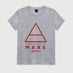 Женская футболка 30 Seconds to Mars рок