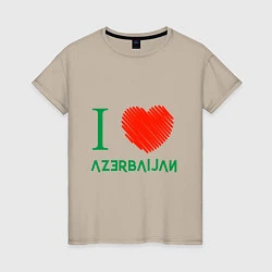 Женская футболка Love Azerbaijan