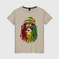 Женская футболка Rasta lioN