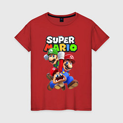 Женская футболка Братья Марио