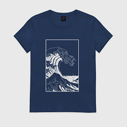 Женская футболка Japan waves Японская волна