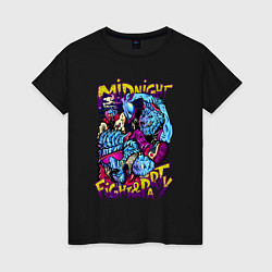Женская футболка Midnight fight & party!