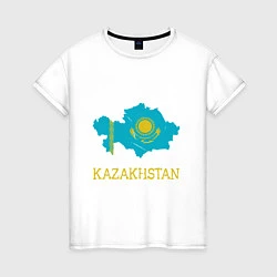 Женская футболка Map Kazakhstan
