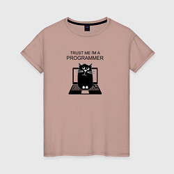Женская футболка Я, программист
