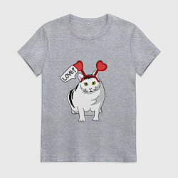 Женская футболка Кот Бендер Мем Love