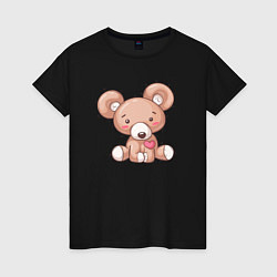 Женская футболка Любимый плюшевый мишка