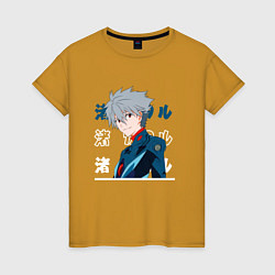 Женская футболка Евангелион Neon Genesis Evangelion, Kaworu Nagisa