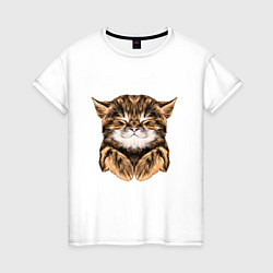 Женская футболка Котёнок Тойгер