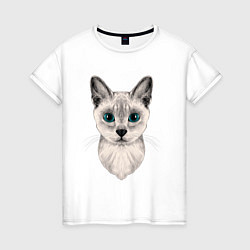 Женская футболка Сингапурская кошка