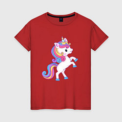 Женская футболка Милый единорог unicorn