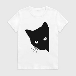 Женская футболка Всё тот же чёрный котяра!