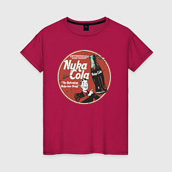 Футболка хлопковая женская Nuka Cola Ice Cold Retro, цвет: маджента
