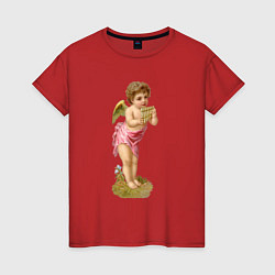 Женская футболка Ангел День влюбленных 14 февраля
