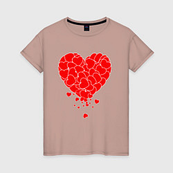 Женская футболка СЕРДЦЕ CЕРДЦА HEART
