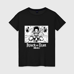 Женская футболка Атака на титанов Леви