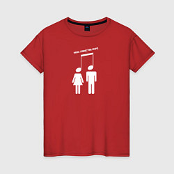 Женская футболка Music Connecting People