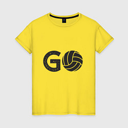 Женская футболка Go Volleyball