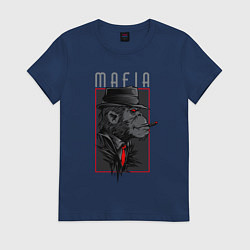 Женская футболка Обезьяна мафиози