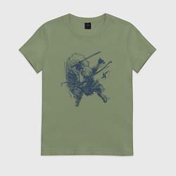 Женская футболка Супер белка-ниндзя