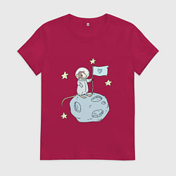 Женская футболка Мышь-космонавт