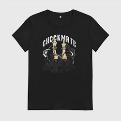 Женская футболка CHECKMATE шах и мат