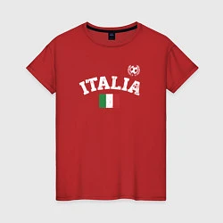 Женская футболка Футбол Италия