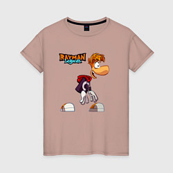 Женская футболка Rayman вид сбоку
