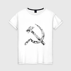 Женская футболка USSR AHEGAO СССР АХЕГАО