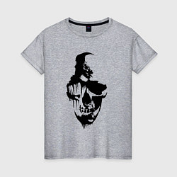 Женская футболка Black Skull Crusher
