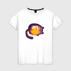 Женская футболка Cute Cat with Star Jar