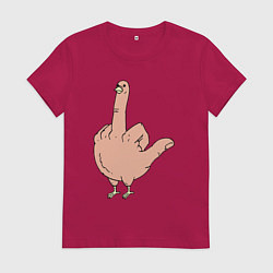 Женская футболка Fuck you chicken