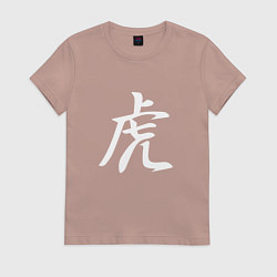 Женская футболка Тигр Иероглиф