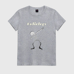 Женская футболка Скелет Radiology