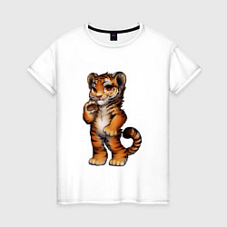 Женская футболка !Милый тигра!