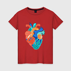 Женская футболка Сердце там где море