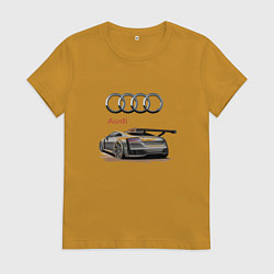 Женская футболка Audi Racing team