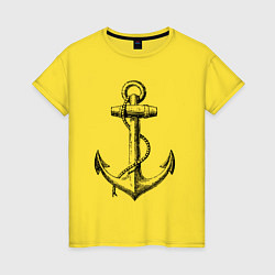 Женская футболка Корабельный якорь