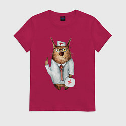 Женская футболка Врач сова