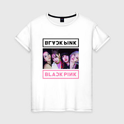 Футболка хлопковая женская BLACKPINK Lovesick Girls, цвет: белый