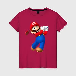 Женская футболка Марио - крутейший гольфист Super Mario