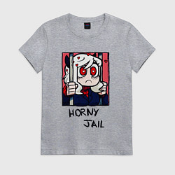 Женская футболка HELLTAKER HORNY JAIL