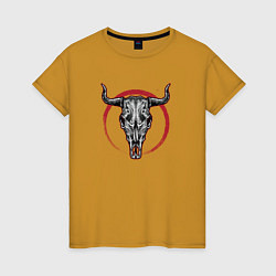 Женская футболка Череп буйвола