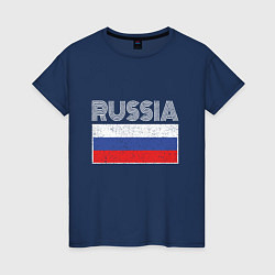 Женская футболка Russia - Россия