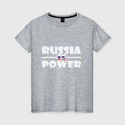 Женская футболка Russia Is Power