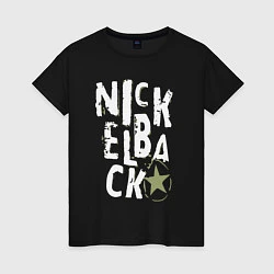 Женская футболка Nickelback рок группа