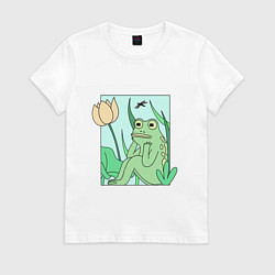 Женская футболка ЛЯГУШКА В МЕЧТАХ